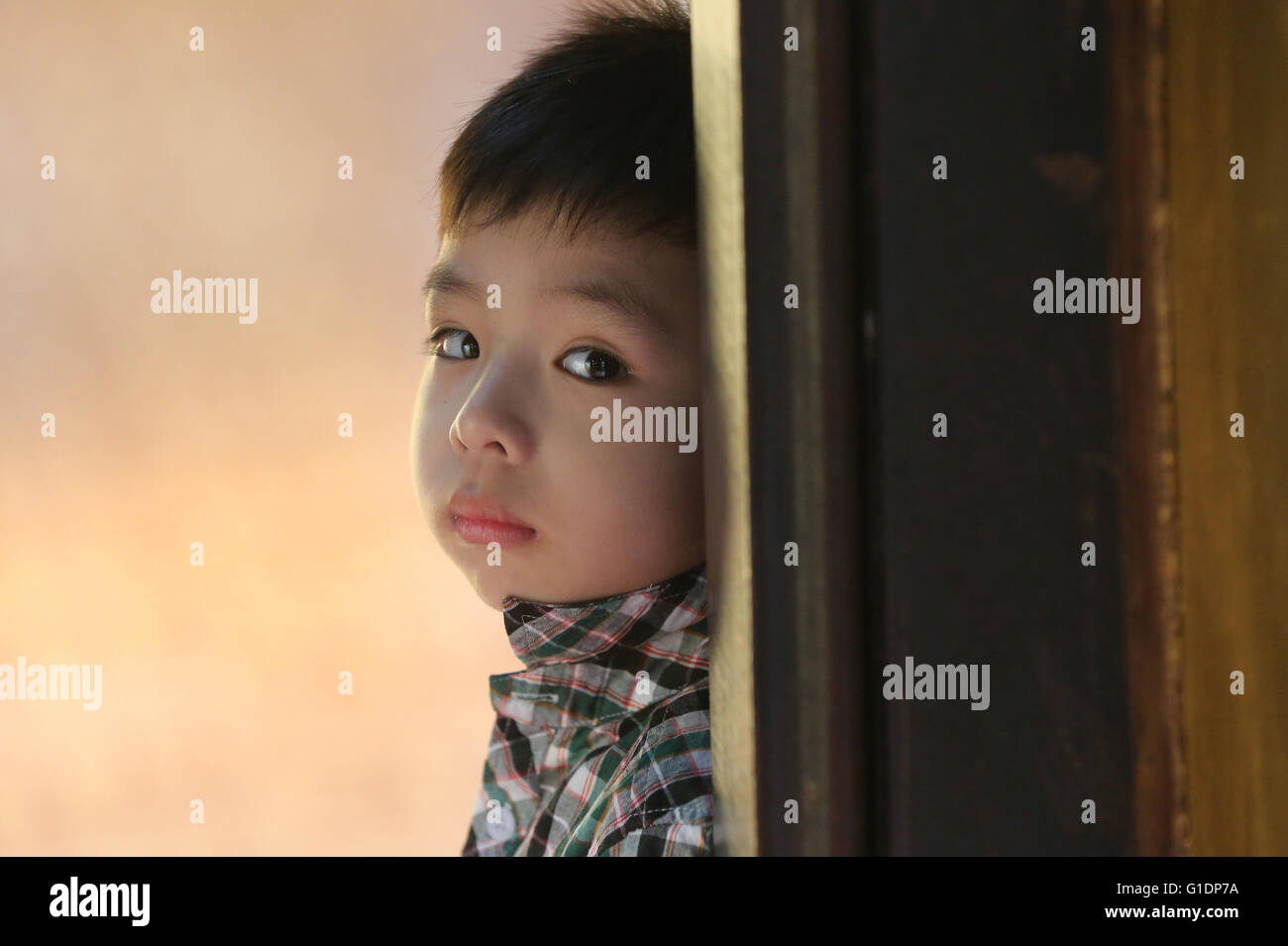 Ritratto. Lao boy. Vientiane. Laos. Foto Stock