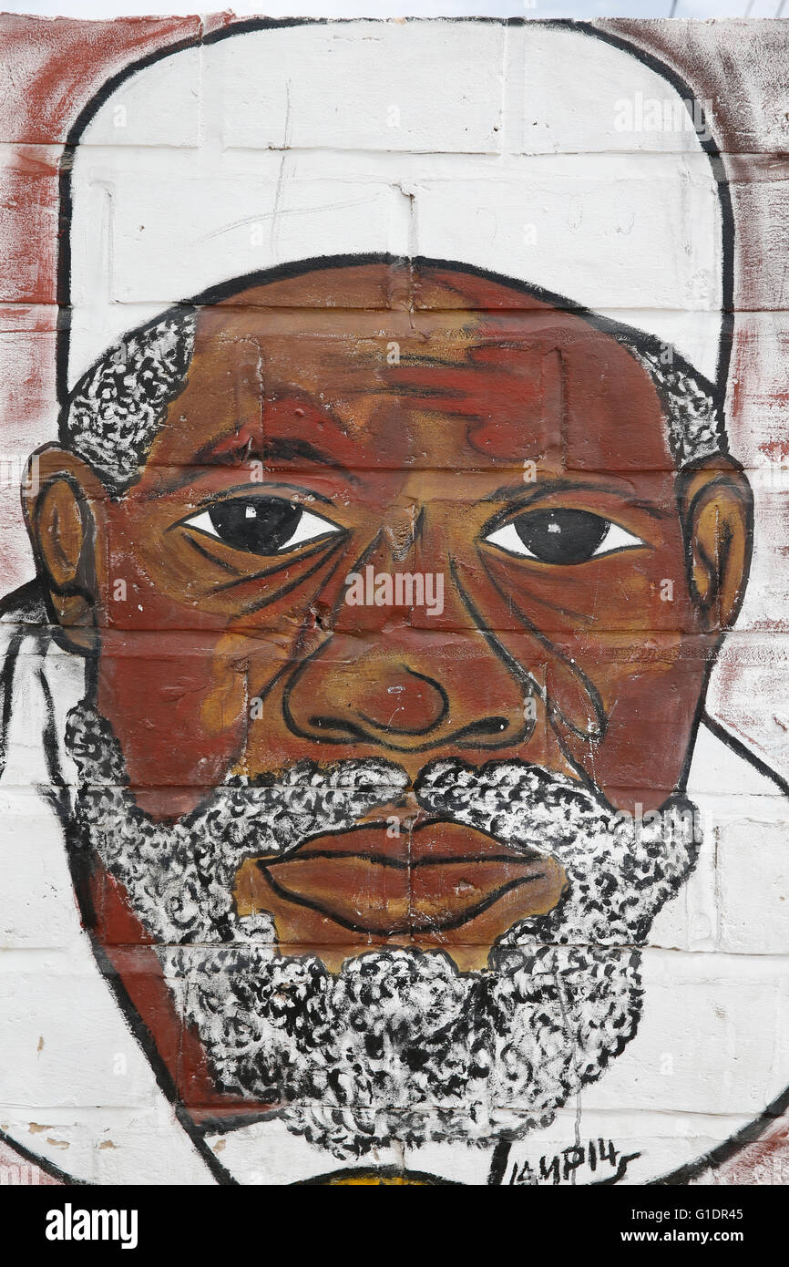 Islamica Mouride parete art. Foto Stock