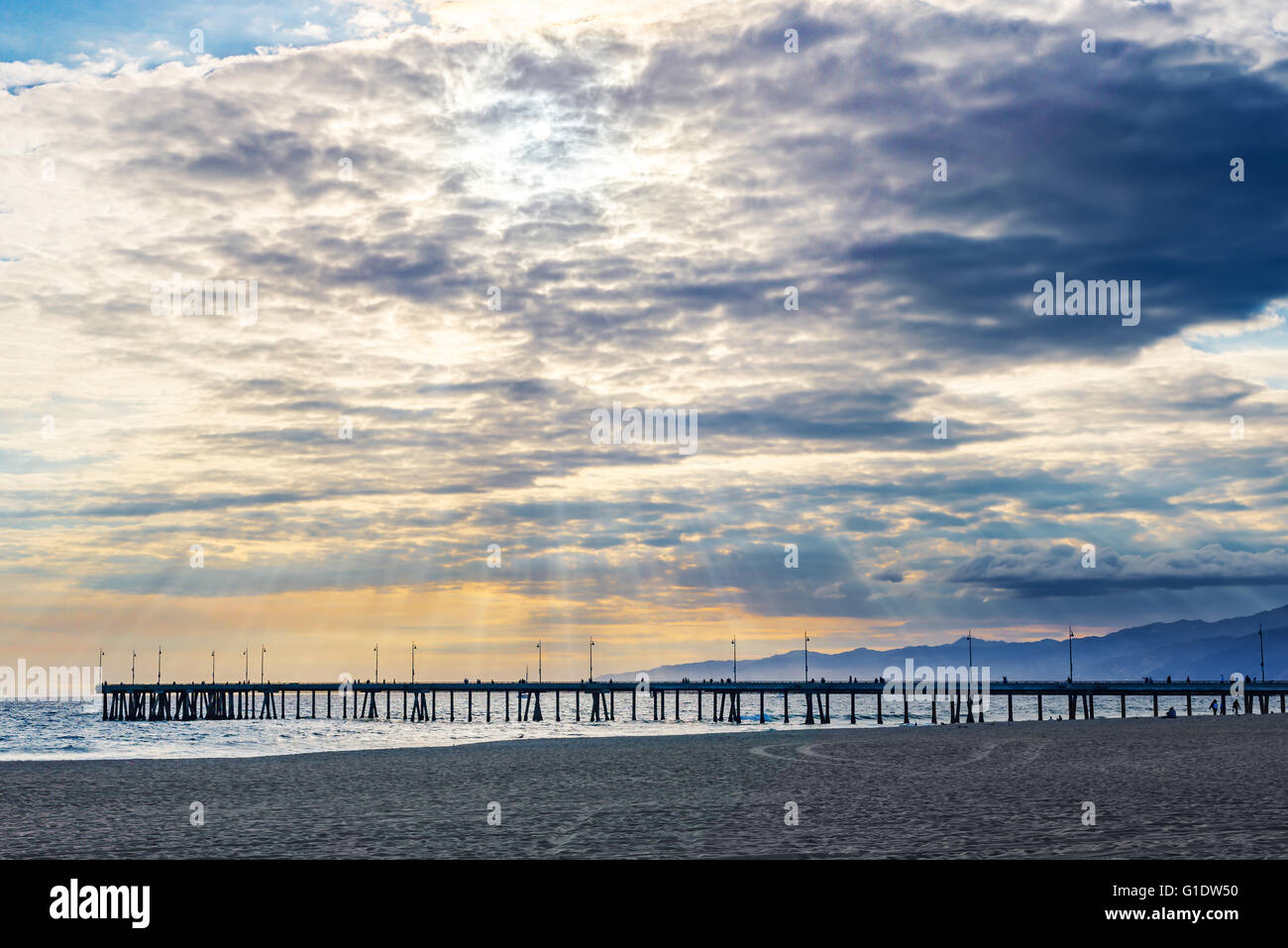 La spiaggia di Venice, California, Stati Uniti d'America Foto Stock