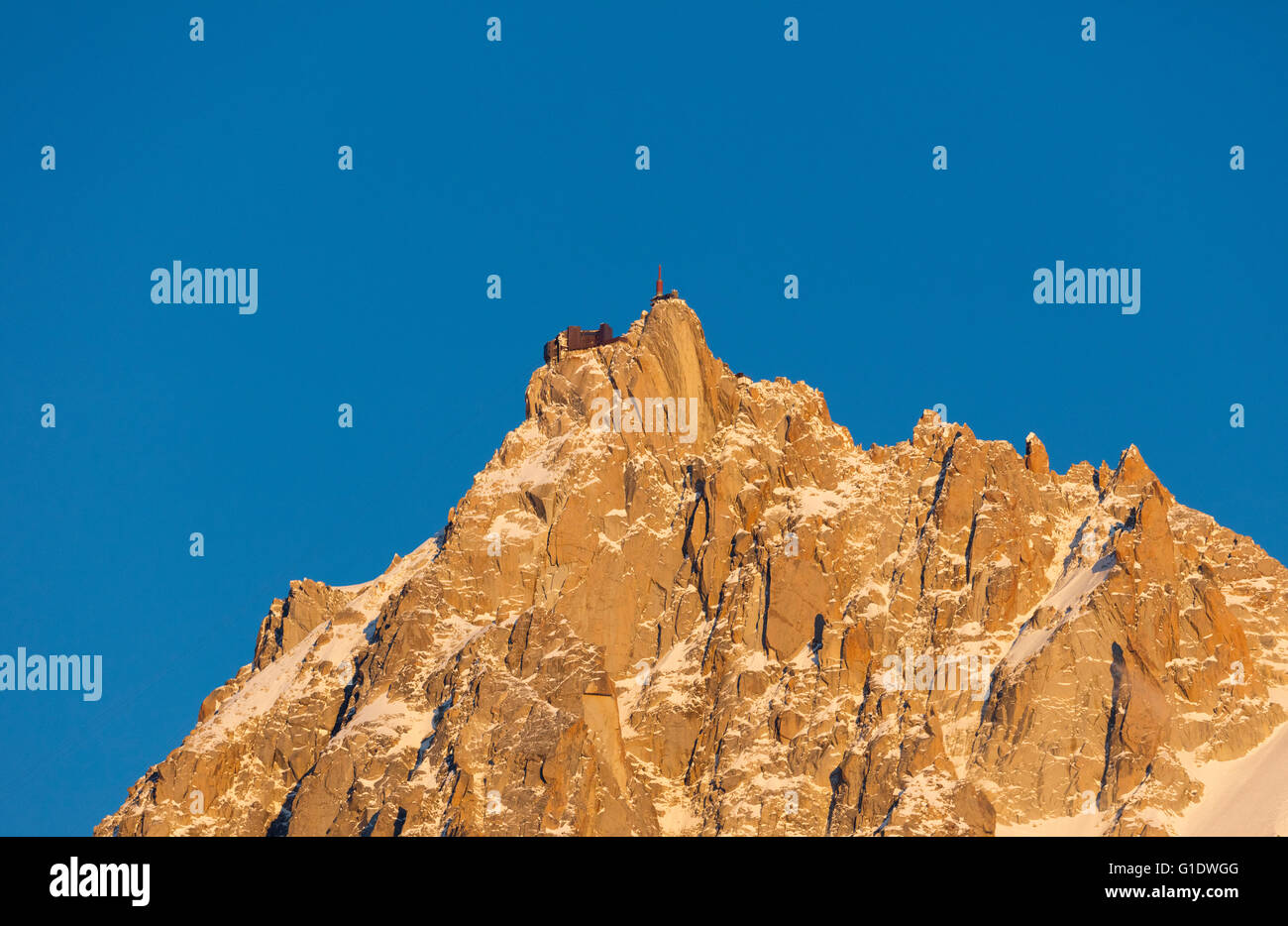 L'Europa, Francia, Haute Savoie, Rodano Alpi, Chamonix, Aiguille du Midi Foto Stock
