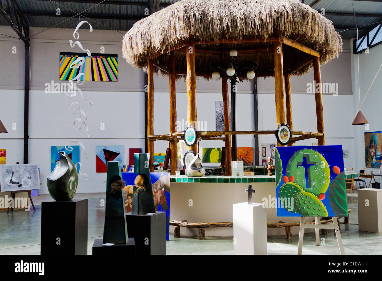 Interno della Galleria de Todos Santos, Baja, Messico Foto Stock