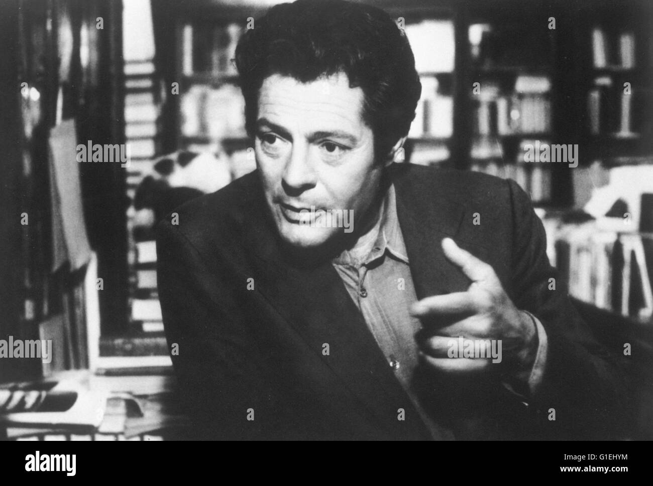 Vom Blitz getroffen / Marcello Mastroianni Foto Stock