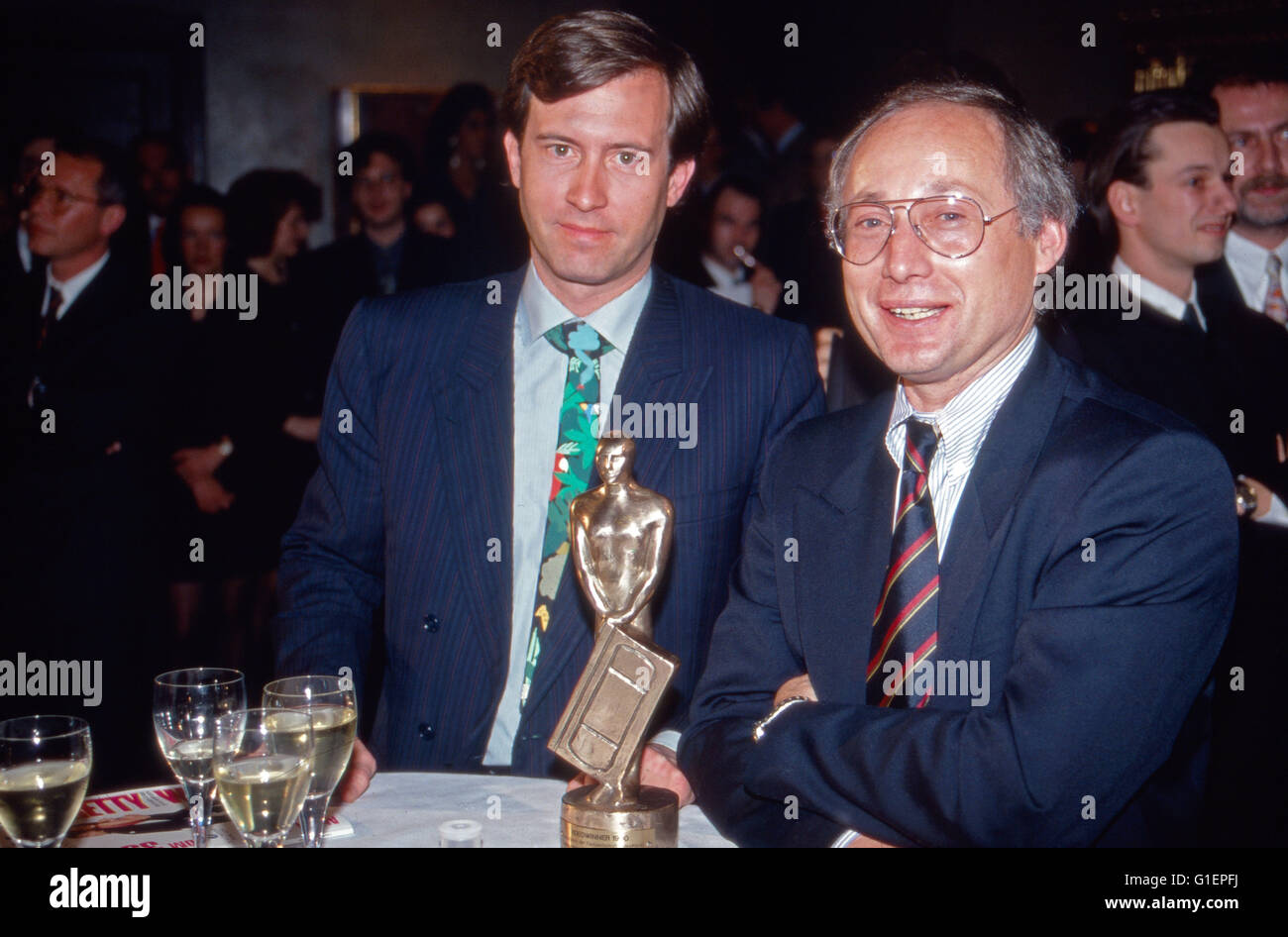 Der deutsche giornalista Stefan Aust, Deutschand 1990er Jahre. Giornalista tedesco Stefan Aust, Germania degli anni novanta. Foto Stock