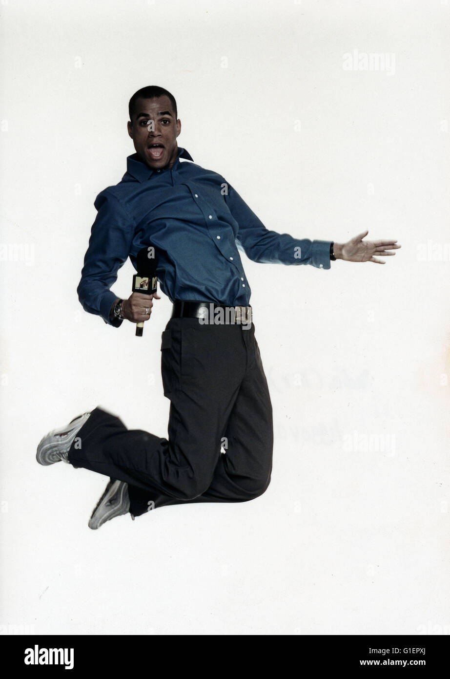 Musiksender MTV: Moderatore Patrice Bouedibela, 1990er Jahre Foto Stock
