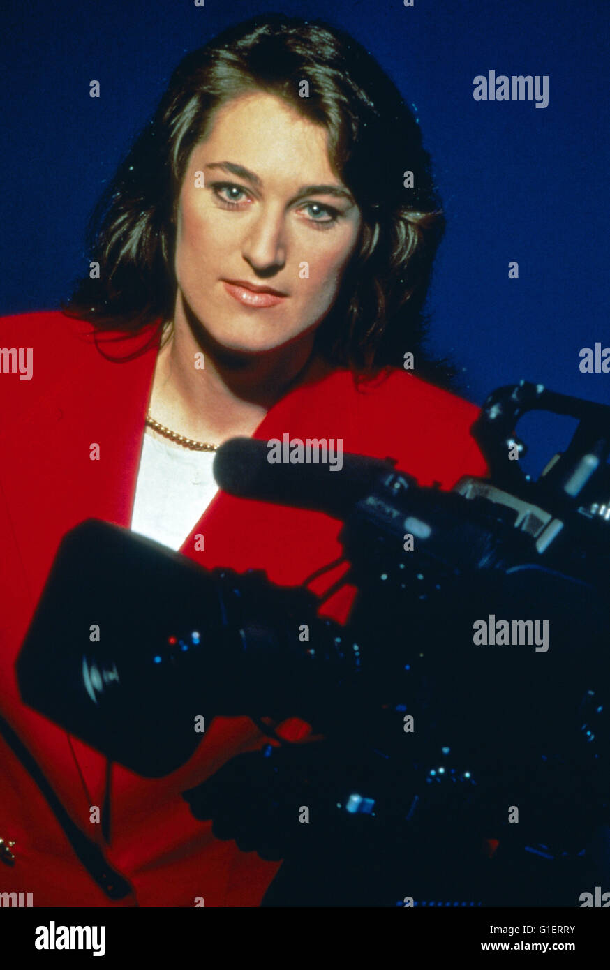 Kim Bagus, Moderatorin beim Privatsender Pro7, Deutschland 1990er Jahre. Foto Stock