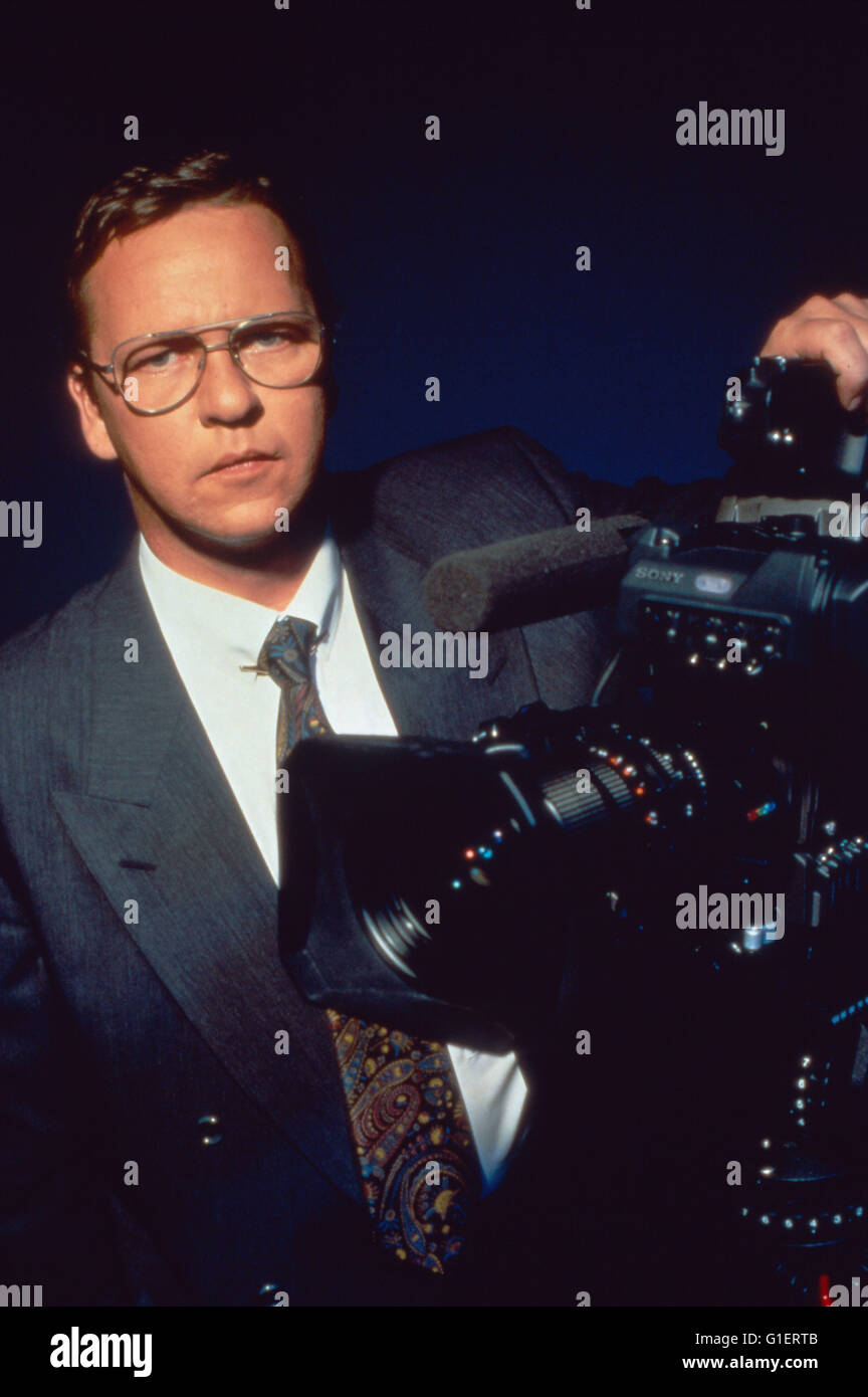 Thomas Vosskuhl, moderatore beim Privatsender Pro7, Deutschland 1990er Jahre. Foto Stock