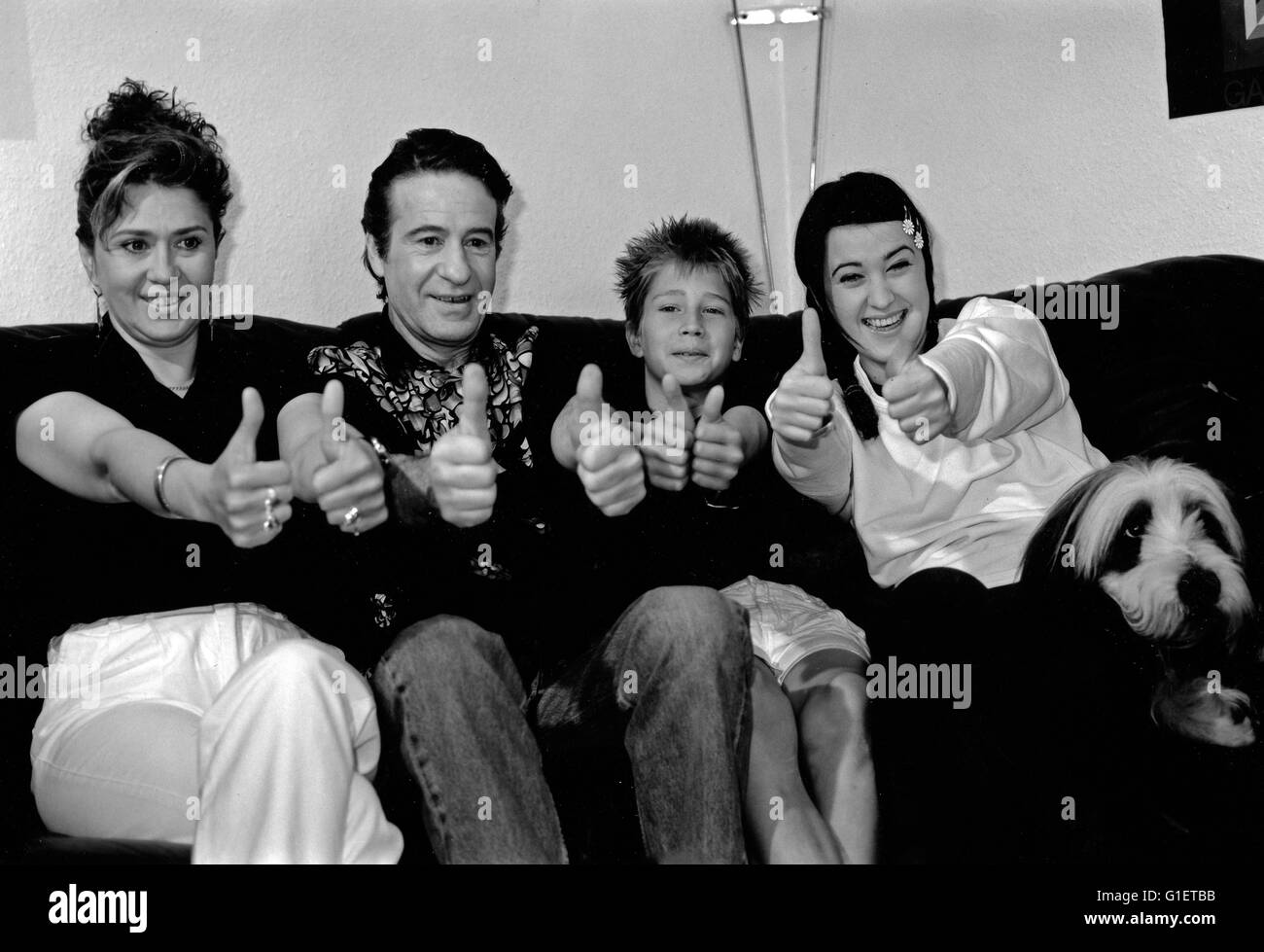 Familie Daumki, Dokusoup, Deutschland, 1990er Jahre. Foto Stock