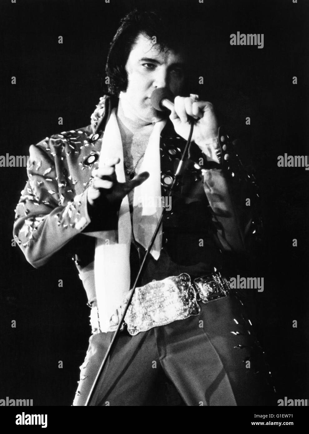 Elvis on Tour, Dokumentation, USA 1972, Sänger Elvis Presley in concerto Foto Stock
