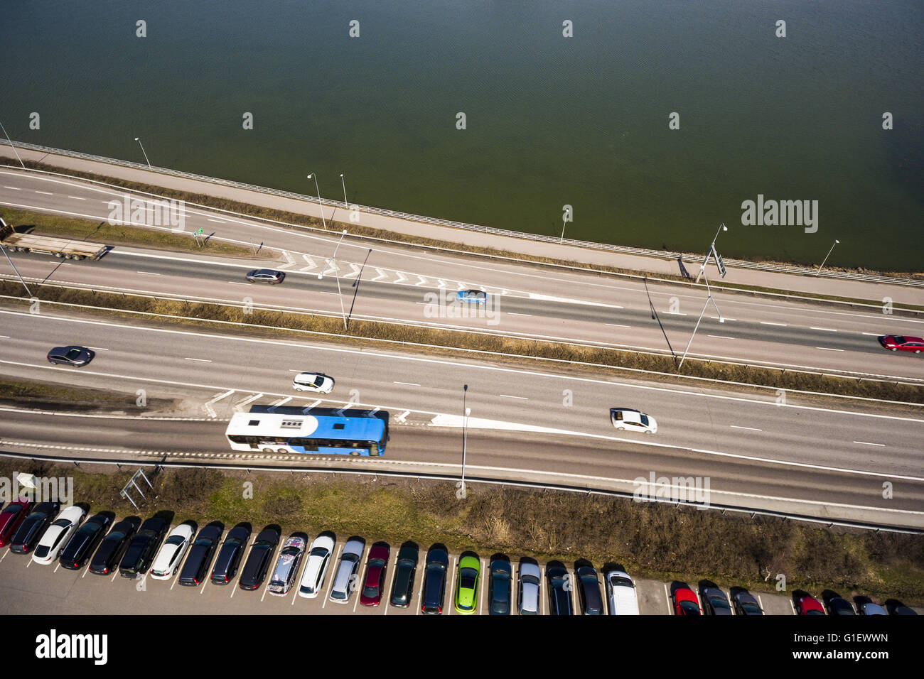 Itinerario ovest fotografato dall'aria in Drone Foto Stock