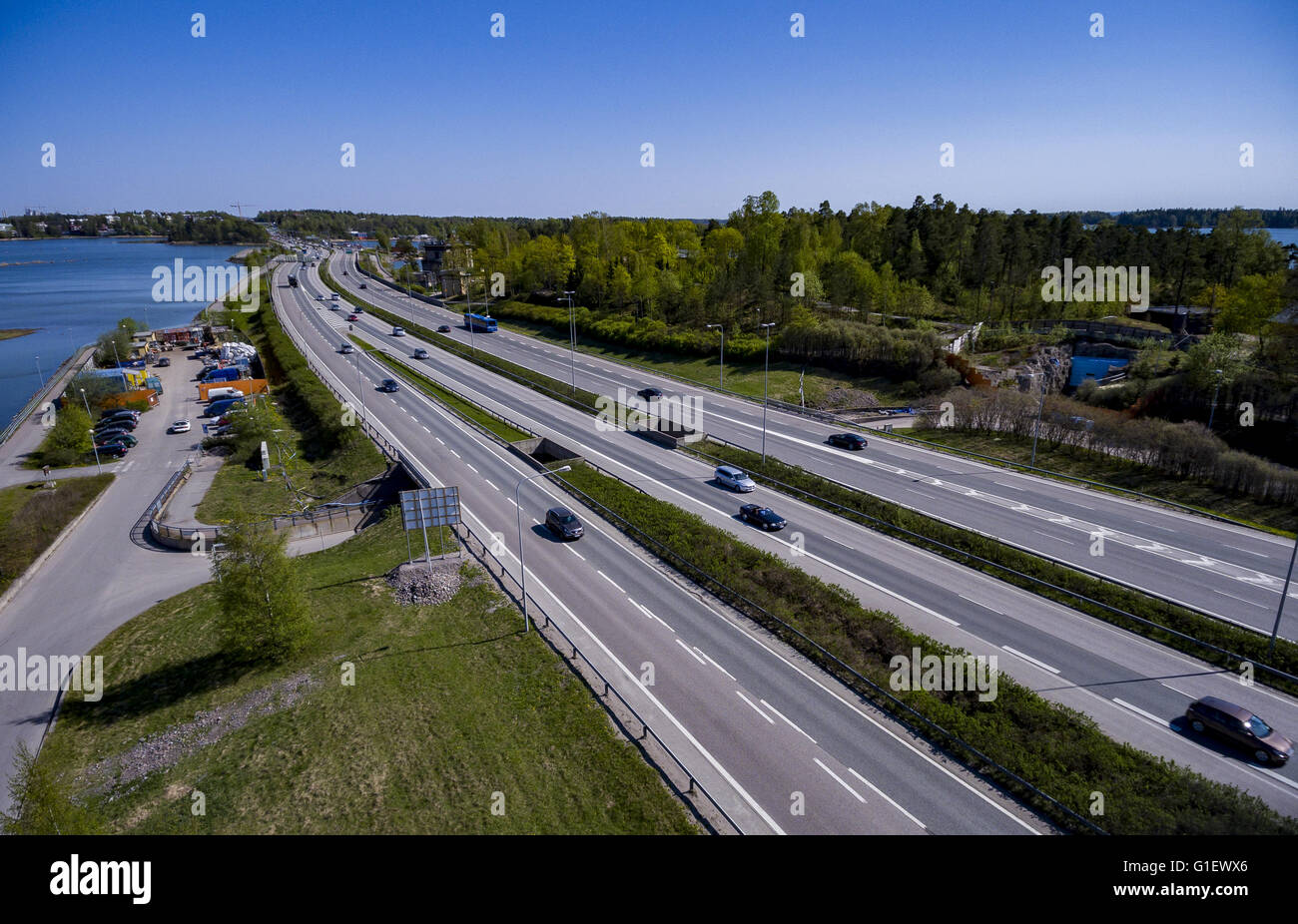 Itinerario ovest fotografato dall'aria in Drone Foto Stock