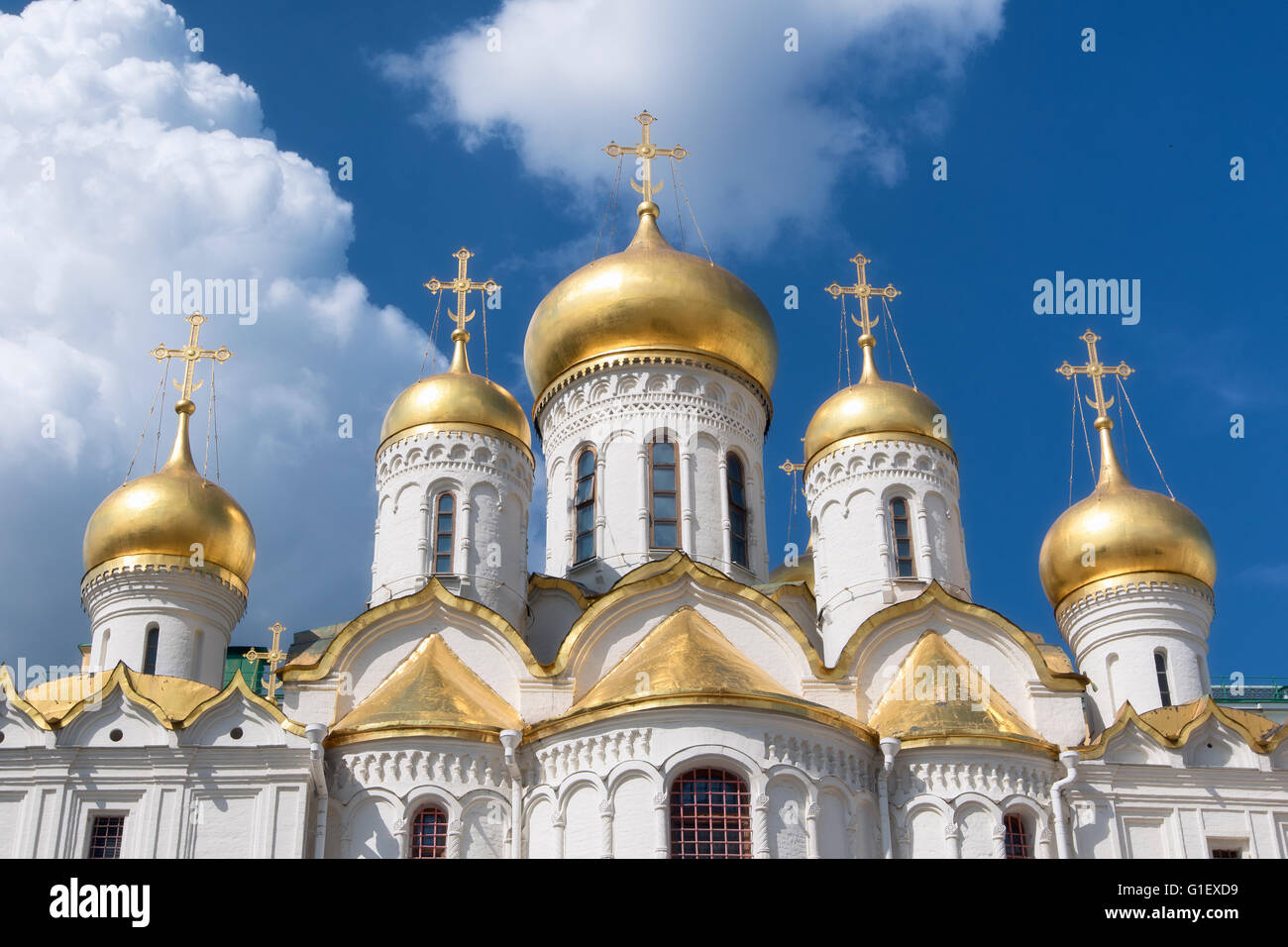 Cattedrale dell'Annunciazione all'interno del Cremlino di Mosca Foto Stock