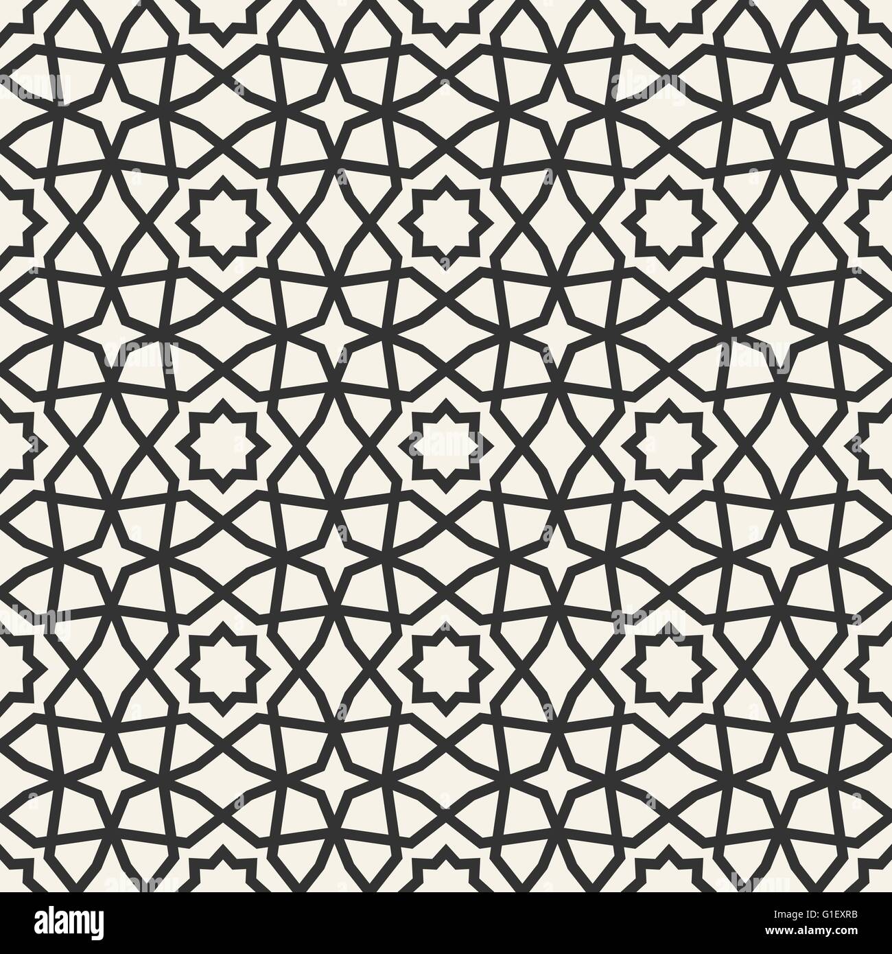Carta da parati arabo pattern. Modello orientale. Illustrazione Vettoriale di astratta geometrica perfetta islamica pattern di sfondo Illustrazione Vettoriale