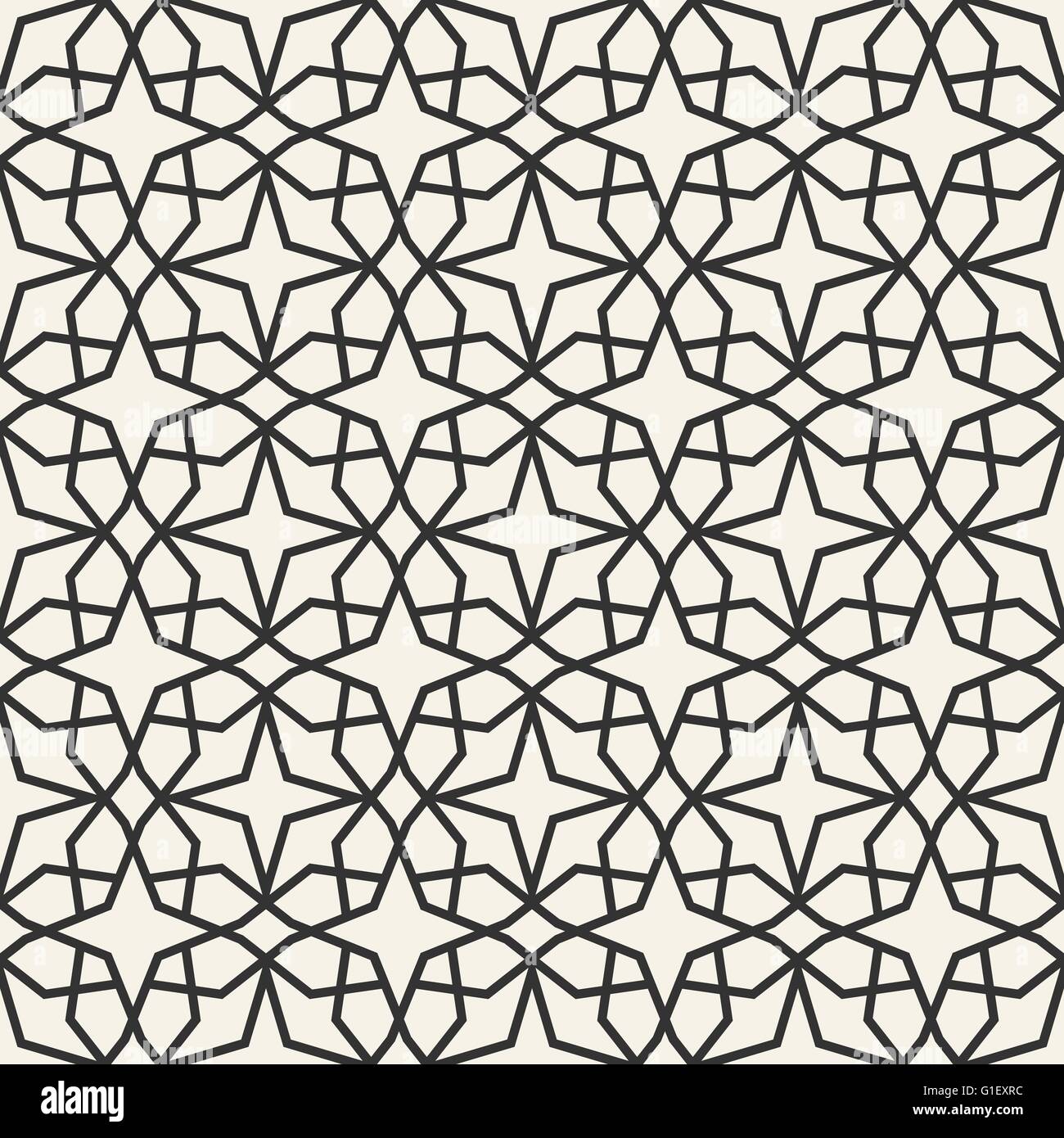 Carta da parati arabo pattern. Modello orientale. Illustrazione Vettoriale di astratta geometrica perfetta islamica pattern di sfondo Illustrazione Vettoriale
