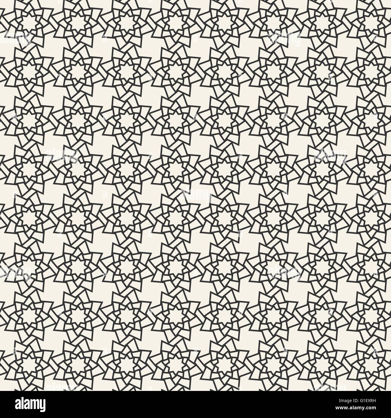Carta da parati arabo pattern. Modello orientale. Illustrazione Vettoriale di astratta geometrica perfetta islamica pattern di sfondo Illustrazione Vettoriale