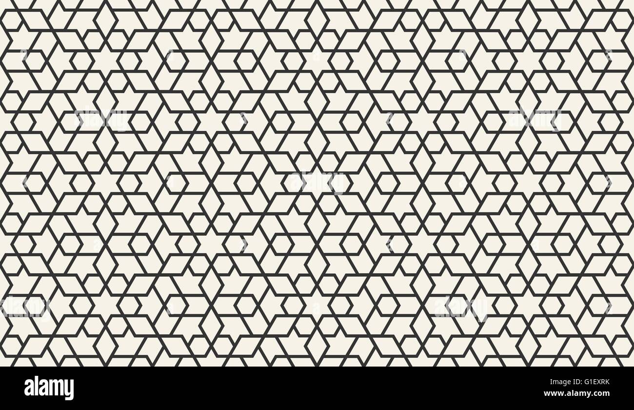 Carta da parati arabo pattern. Modello orientale. Illustrazione Vettoriale di astratta geometrica perfetta islamica pattern di sfondo Illustrazione Vettoriale