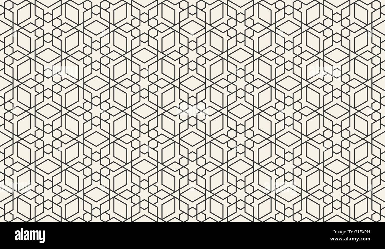 Carta da parati arabo pattern. Modello orientale. Illustrazione Vettoriale di astratta geometrica perfetta islamica pattern di sfondo Illustrazione Vettoriale