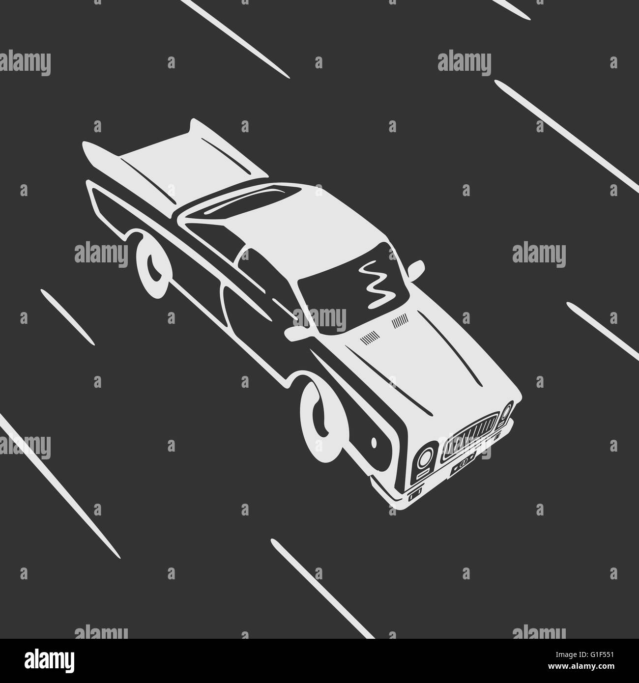 Auto va simbolo del vettore Illustrazione Vettoriale