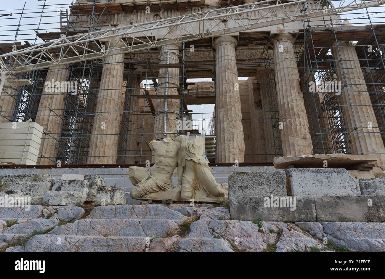 E Cecrops Pandrosos all Acropoli Foto Stock
