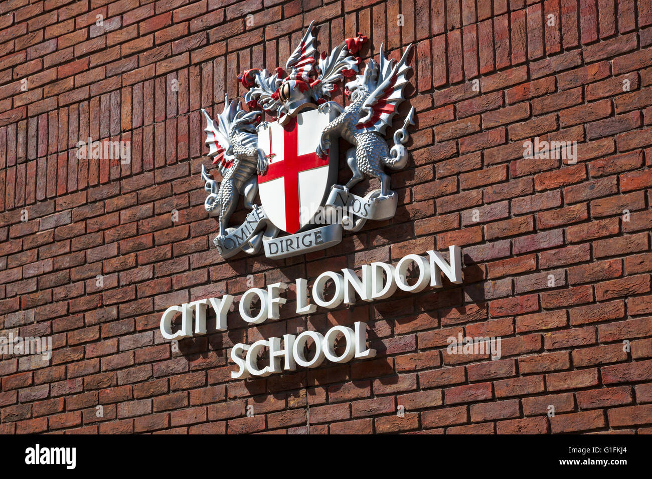 City of London School emblema Foto Stock