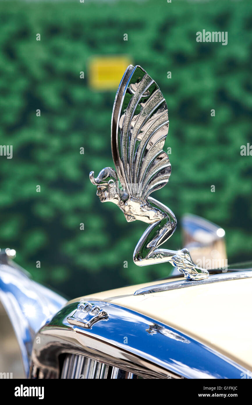 Chrome ornamento del cofano di Austin Sheerline Princess Foto Stock