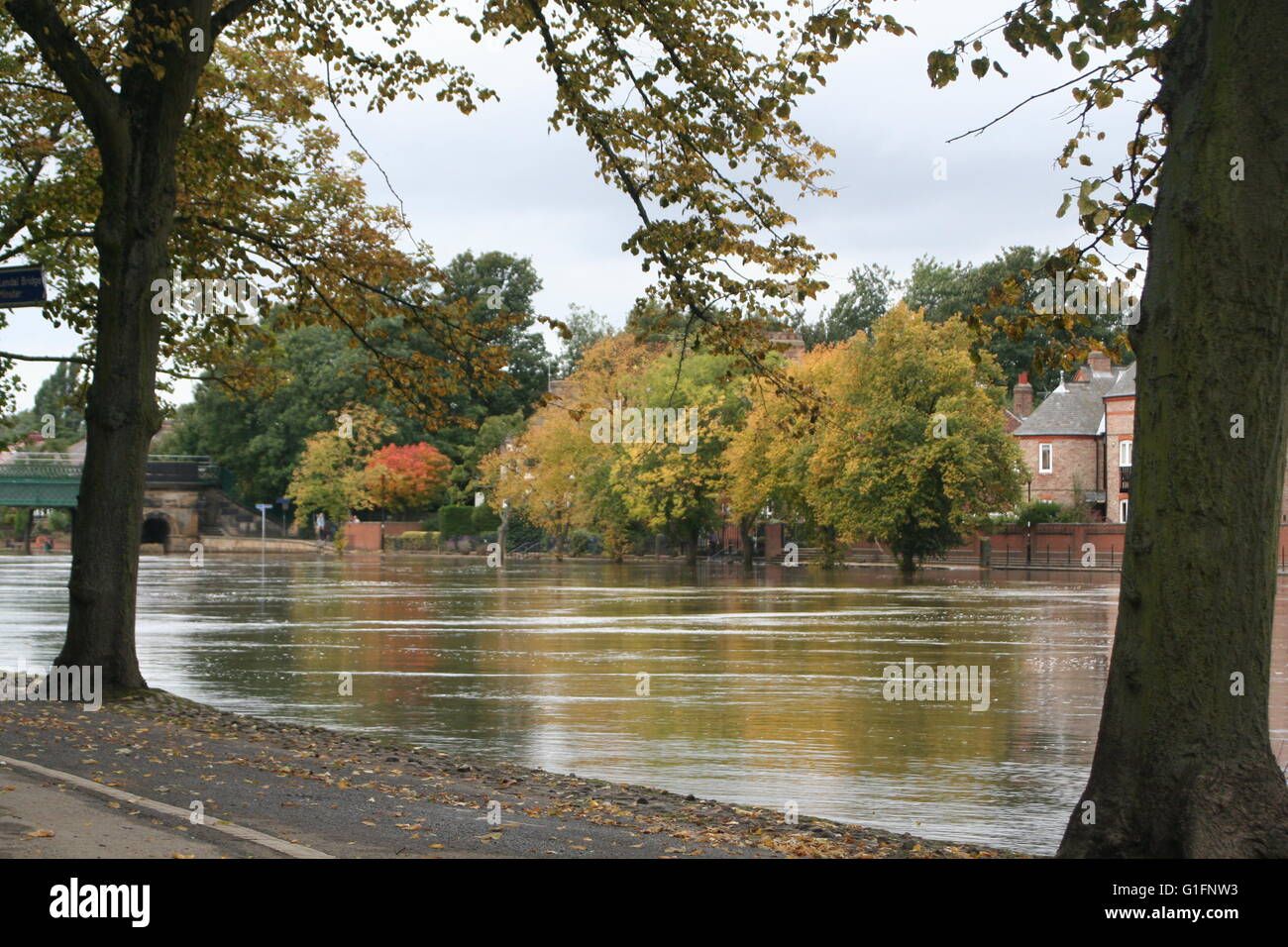 Inondazioni in York Foto Stock