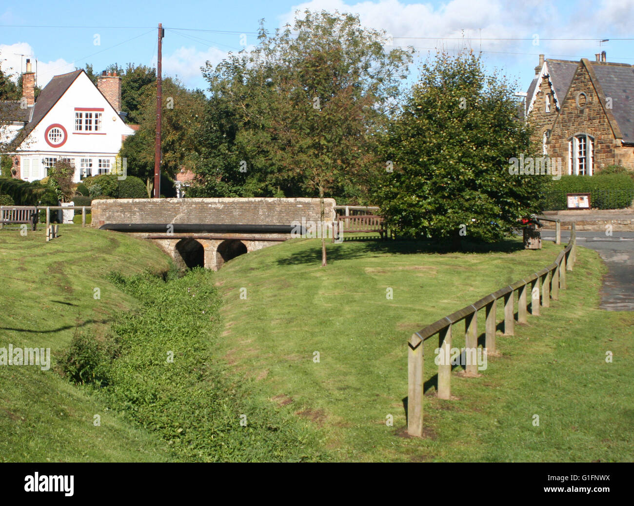 Scalby Village, Yorkshire Foto Stock