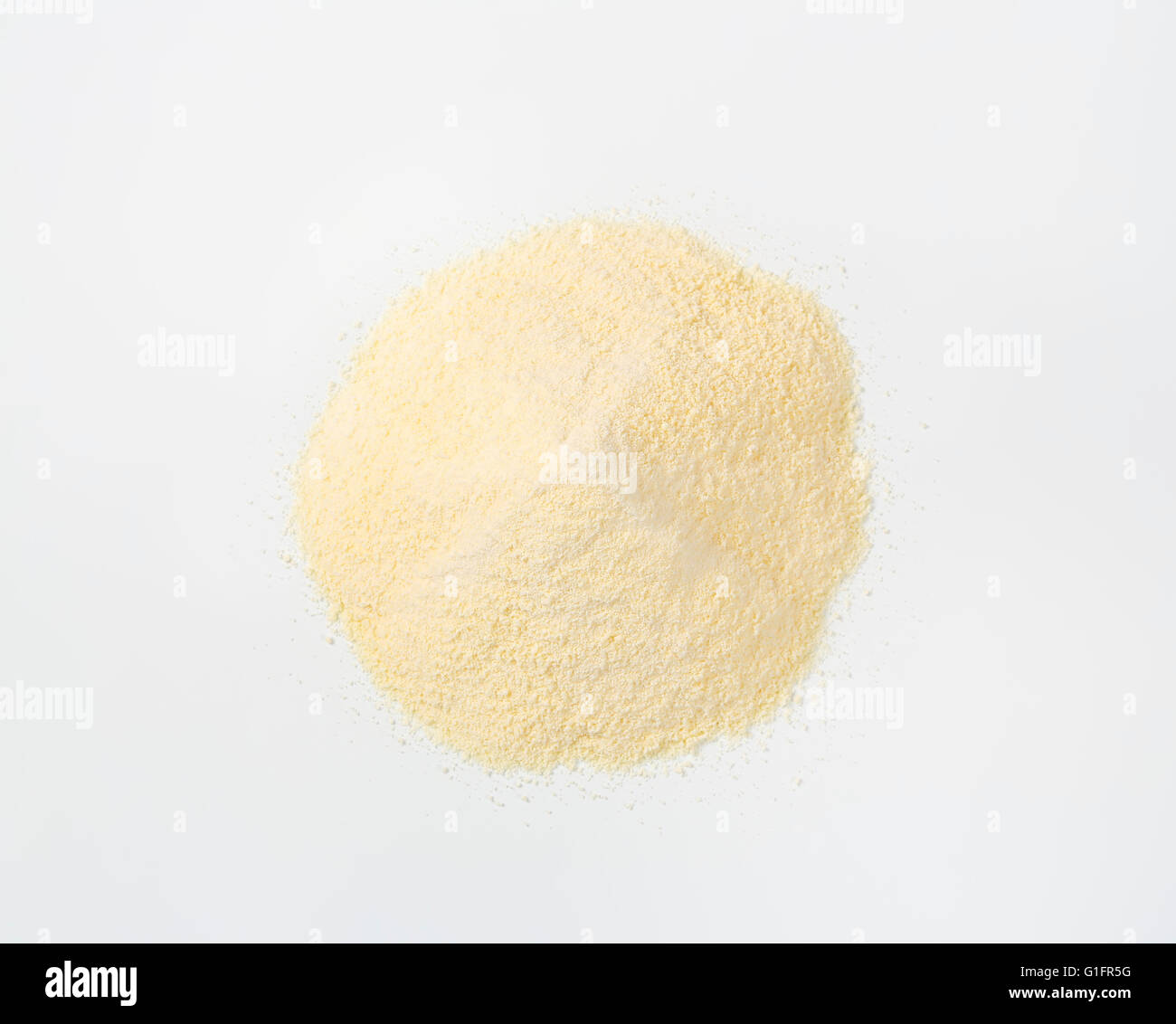 Cumulo di semola di grano duro farina Foto Stock