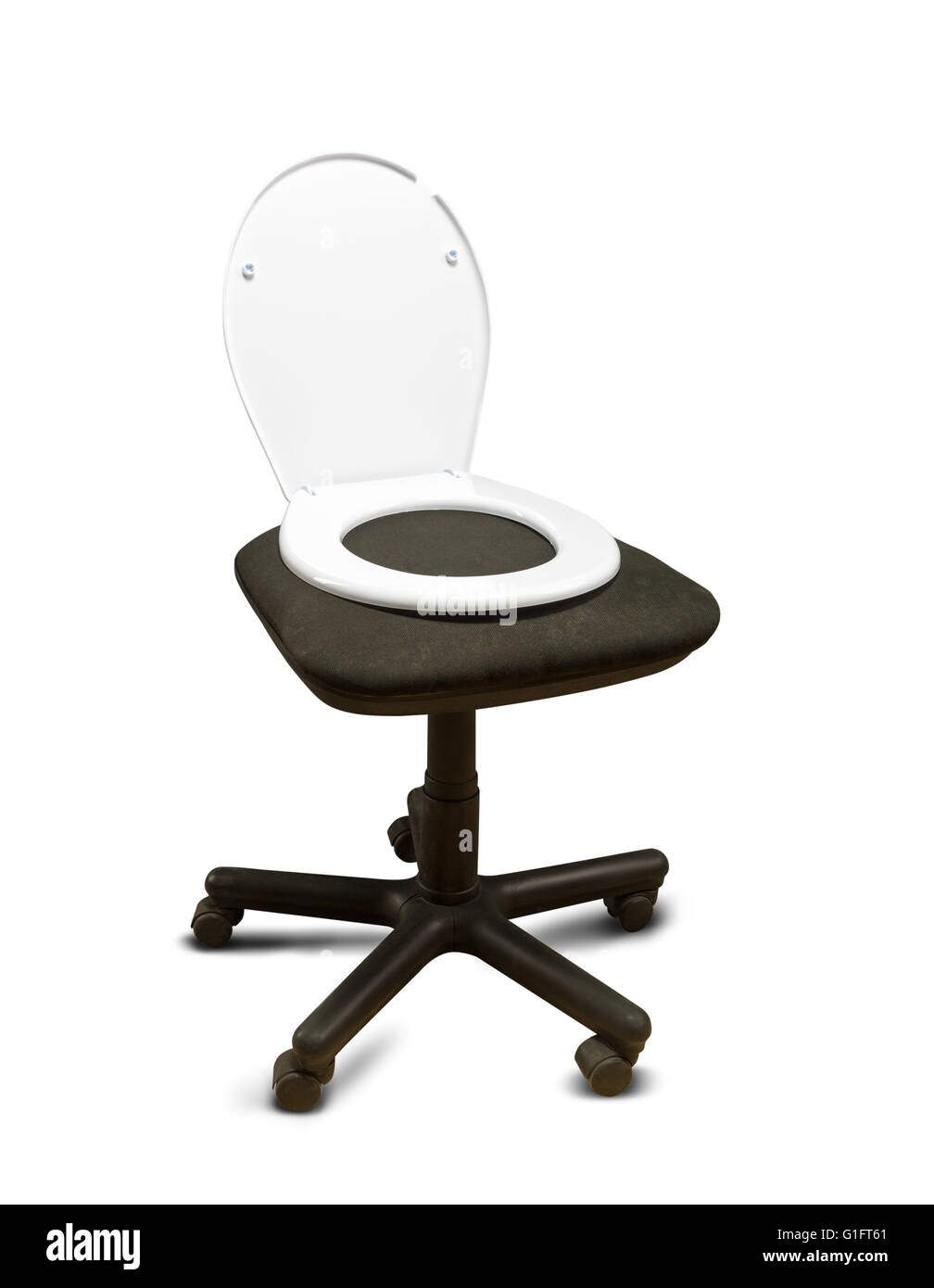 Sedile da water coperchio sulla sedia Foto Stock