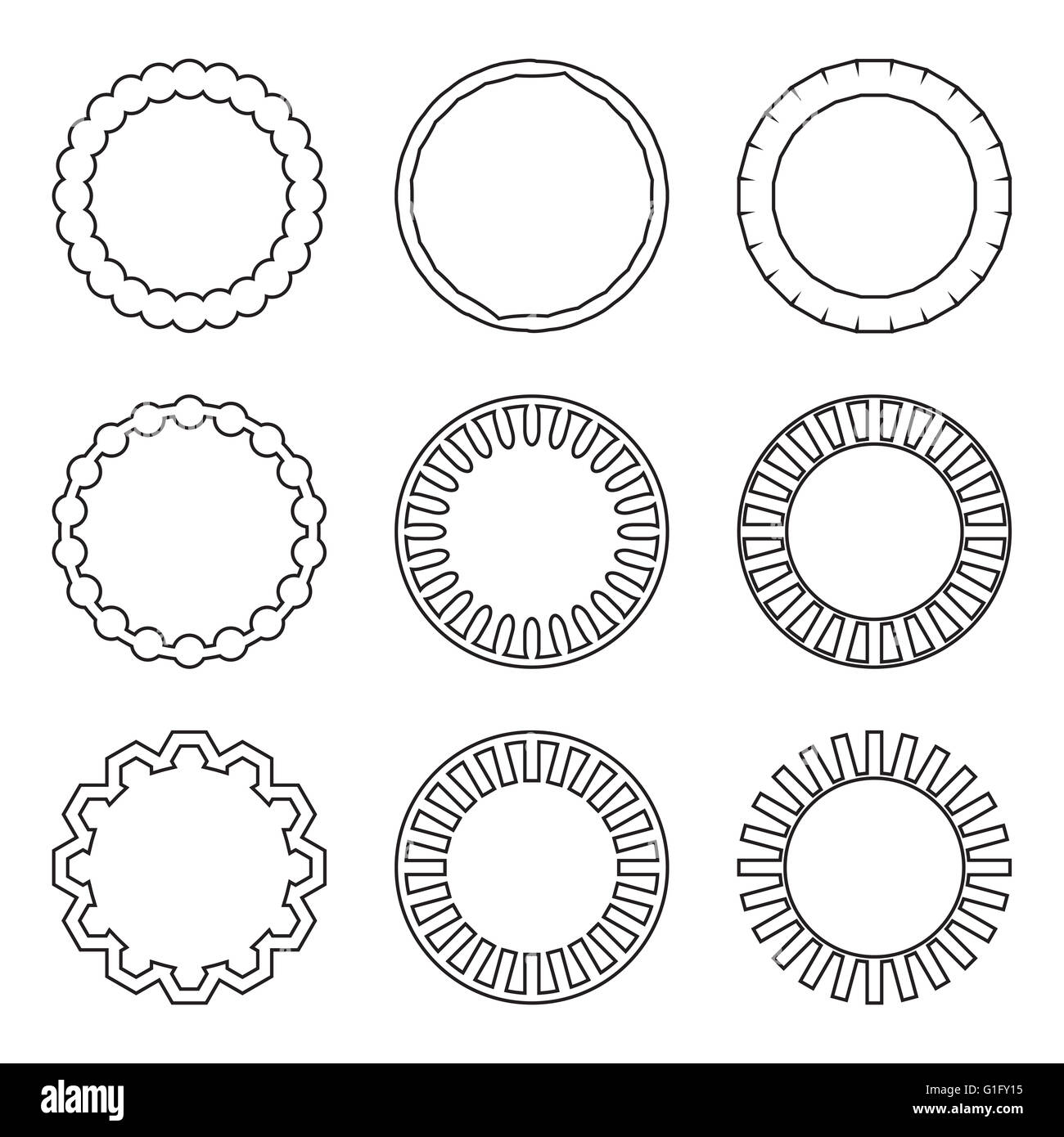 Cornice del cerchio immagini e fotografie stock ad alta risoluzione - Alamy