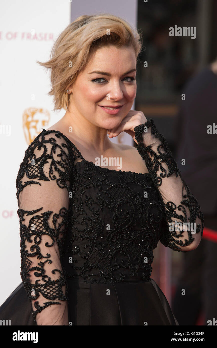 Londra, Regno Unito. 8 maggio 2016. L'attrice Sheridan Smith. Tappeto rosso arrivi della celebrità per la House of Fraser British Academy Awards televisivo presso la Royal Festival Hall. Foto Stock