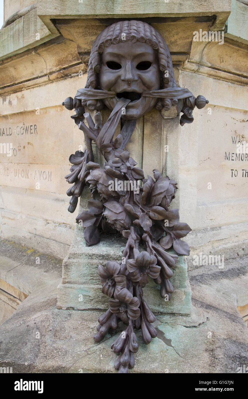 Gower Memoriale di Shakespeare, Stratford Upon Avon; Inghilterra; Regno Unito Foto Stock