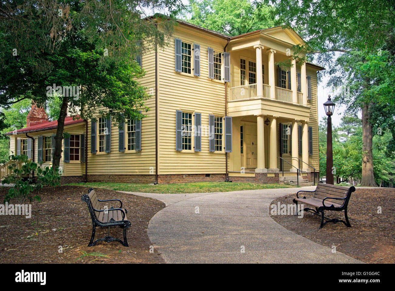 Mardocheo Plantation House, Raleigh, North Carolina. Foto Stock