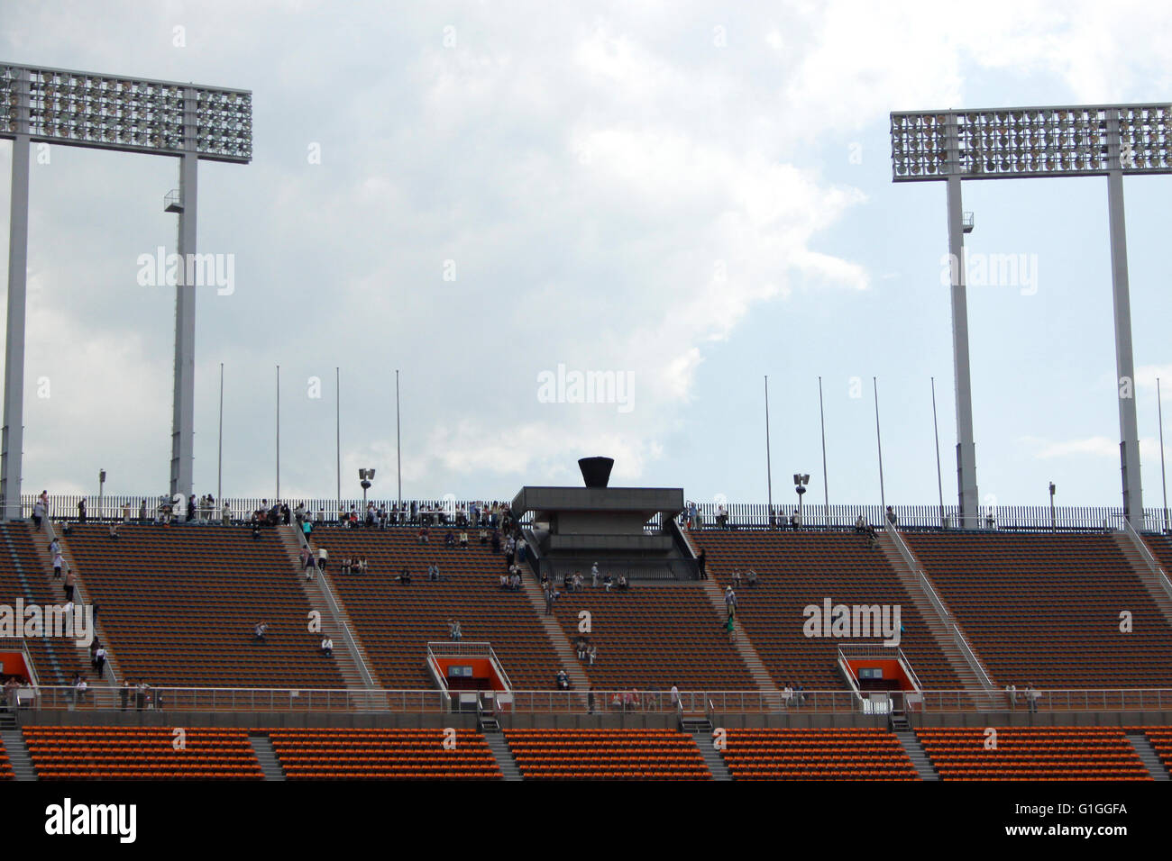 Stadio Nazionale di Tokyo, in Giappone sarà sostituito dal nuovo stadio nazionale come il luogo di ritrovo principale per il 2020 Tokyo Olimpiadi. Foto Stock