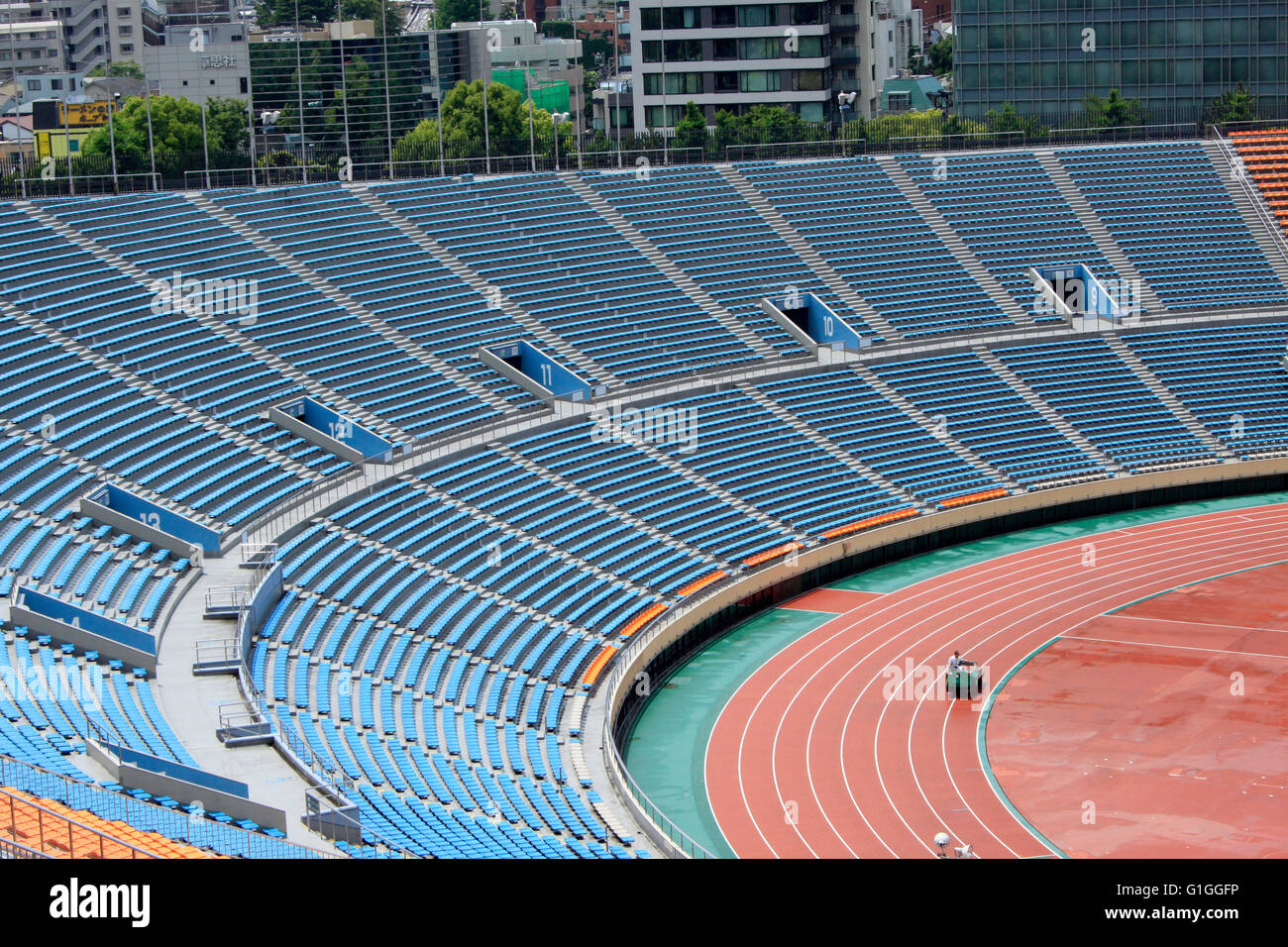 Stadio Nazionale di Tokyo, in Giappone sarà sostituito dal nuovo stadio nazionale come il luogo di ritrovo principale per il 2020 Tokyo Olimpiadi. Foto Stock