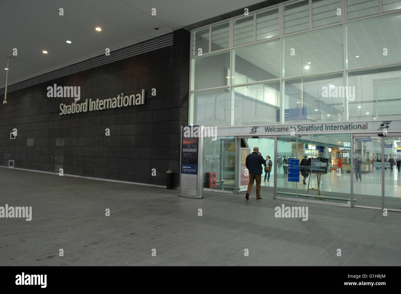 Stratford international train station - Londra, Regno Unito Foto Stock