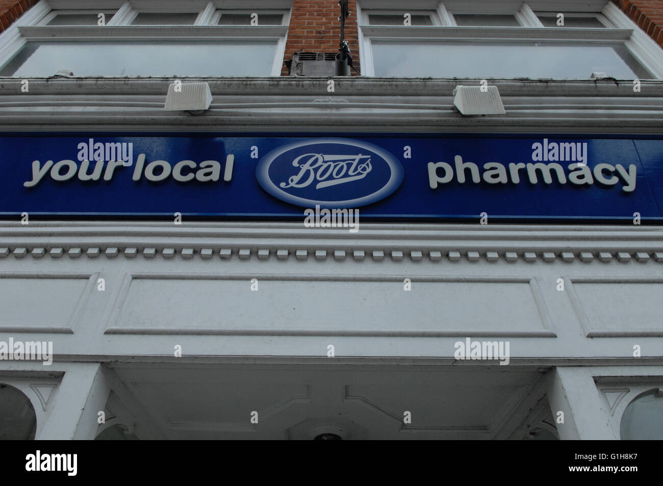 Stivali locale farmacia in Sandwich - Kent Foto Stock