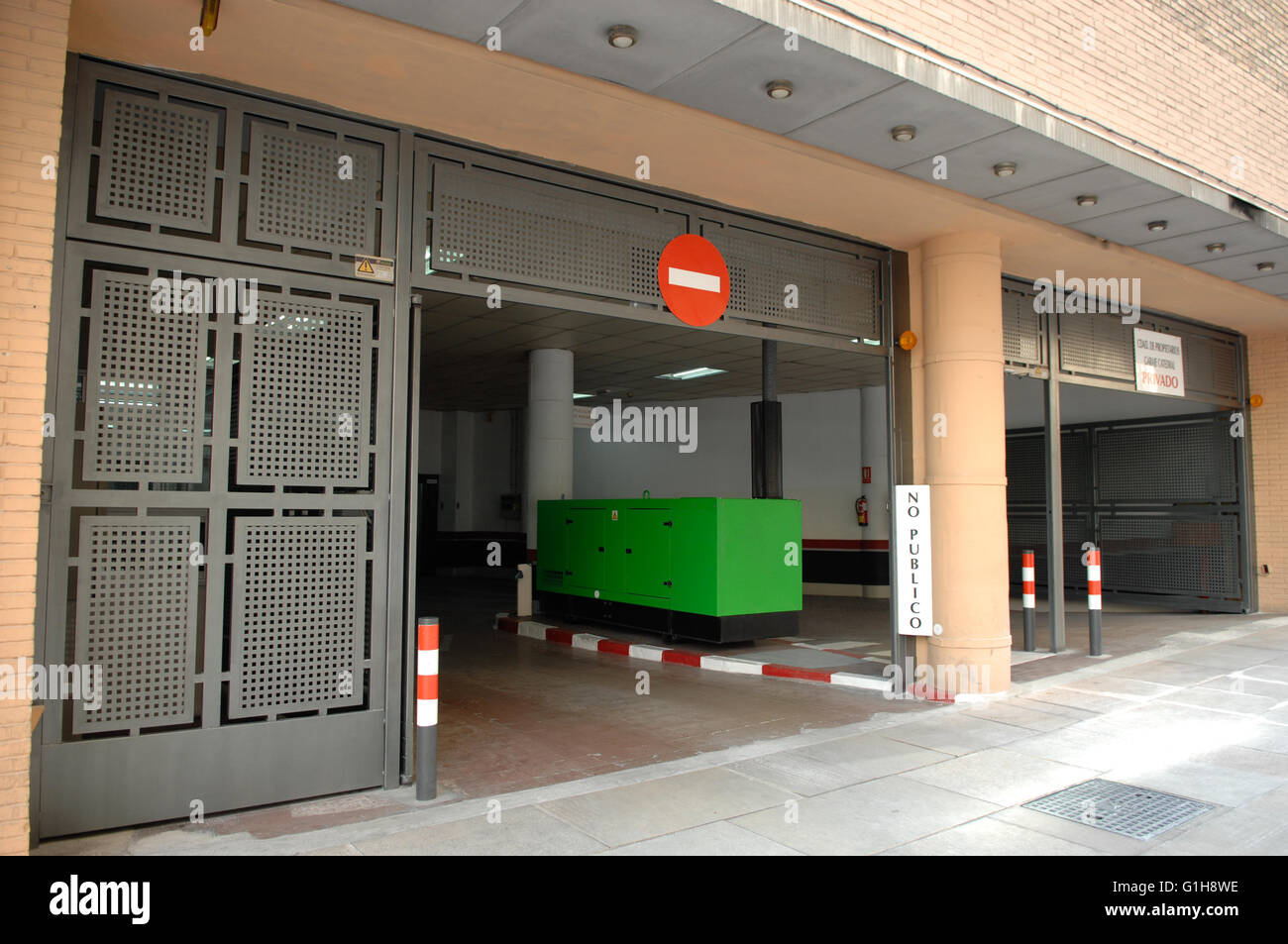 Parcheggio nel centro di Malaga - Spagna Foto Stock
