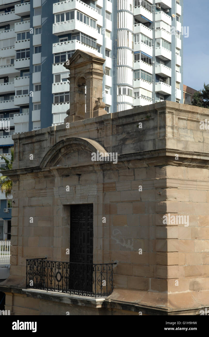 Cappella,porto,porto,Malaga Foto Stock