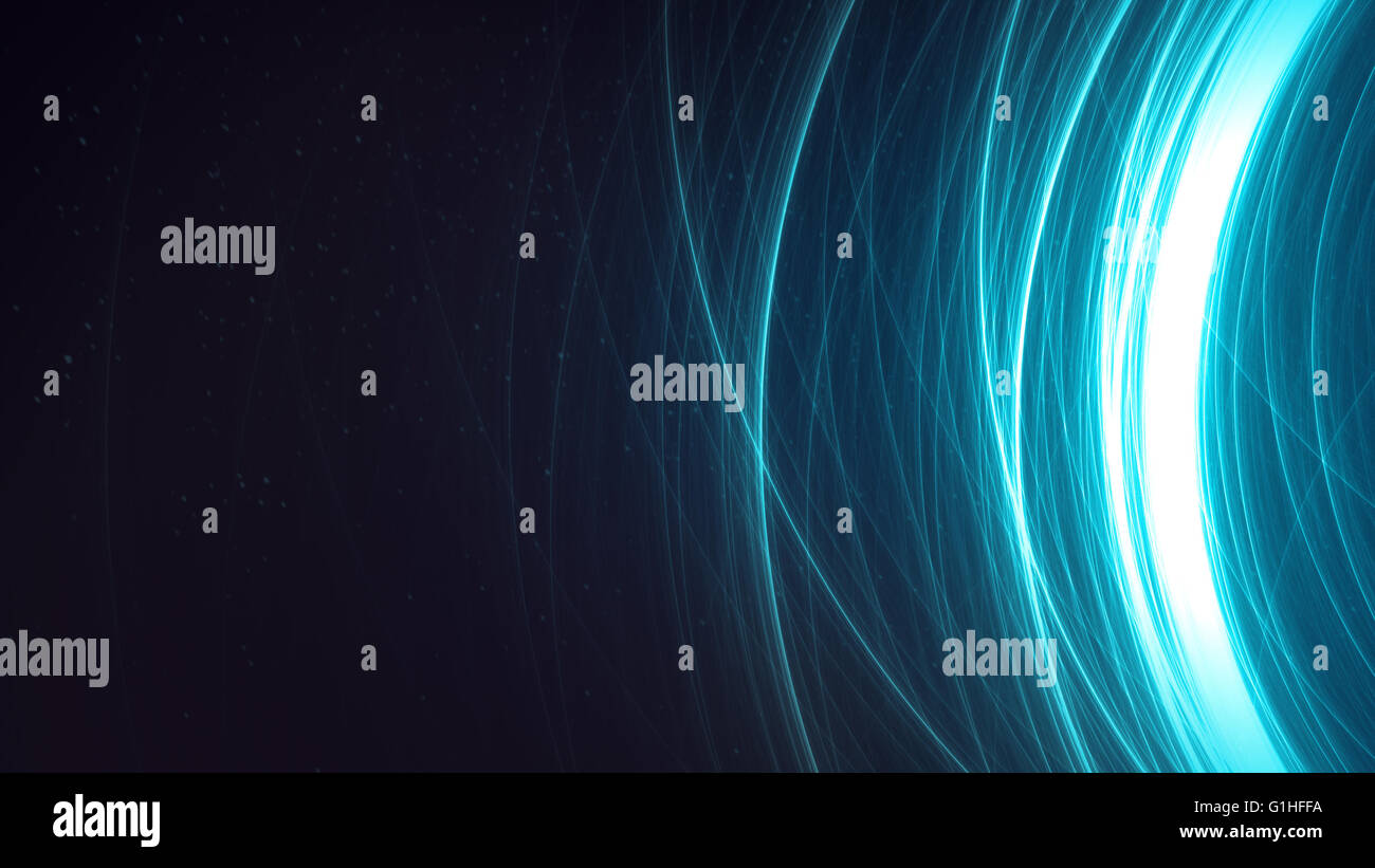 Luce di energia caotica Foto Stock