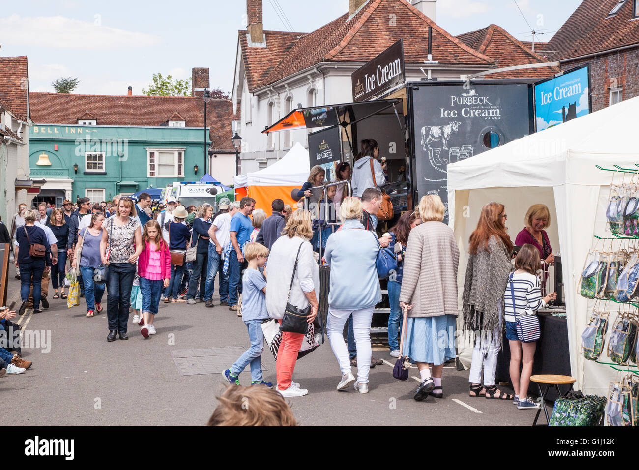 Alresford crescione food festival 2016, Nuovo Alresford, Hampshire, Inghilterra, Regno Unito. Foto Stock