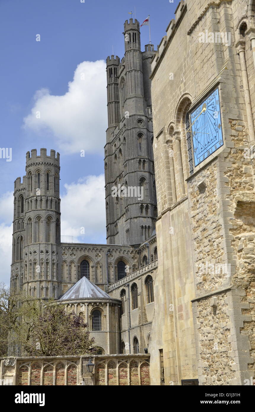 Cattedrale di Ely a Ely, Cambridgeshire, Inghilterra Foto Stock