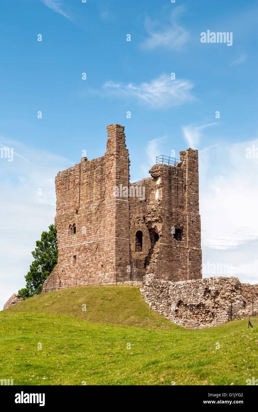 Il mantenere, Brough Castle Foto Stock