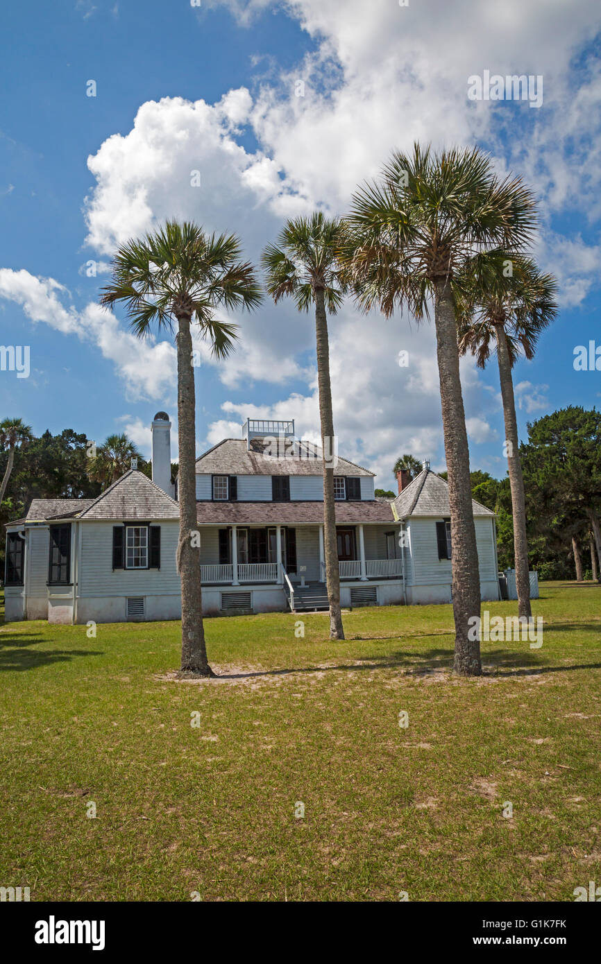 Jacksonville, Florida - Il Kingsley Plantation, dove gli schiavi crebbe cotone Sea Island dal 1814 al 1865. Foto Stock