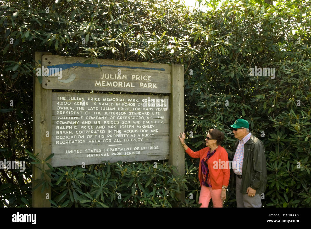 Prezzo Julian Memorial Park Blowing Rock North Carolina USA Foto Stock