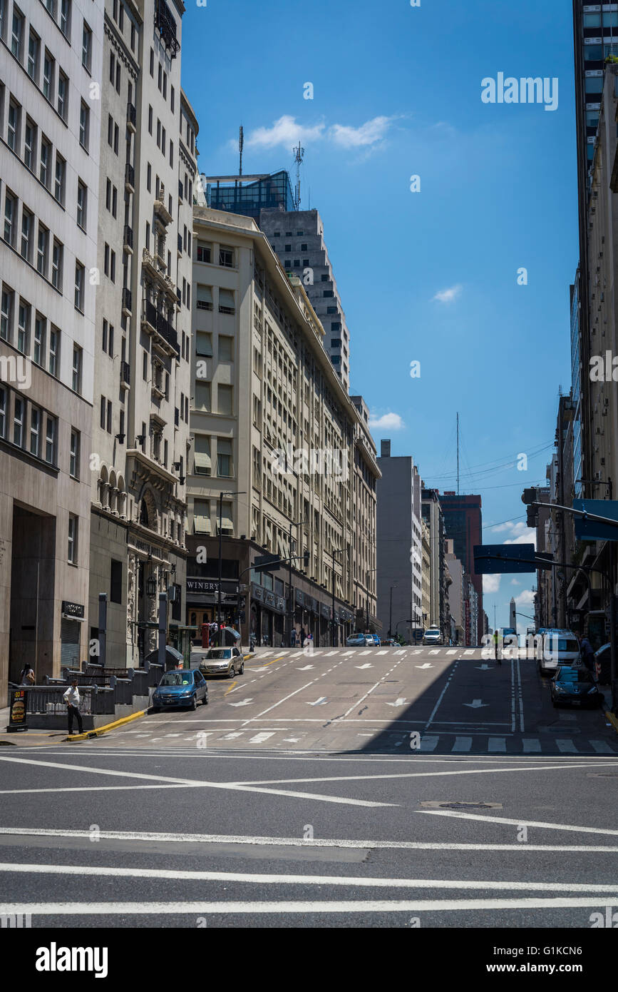 Avenida Corrientes, Buenos Aires, Argentina Foto Stock