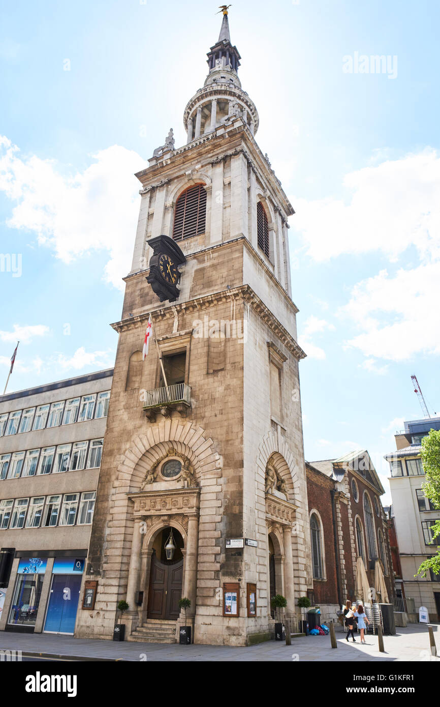Chiesa parrocchiale Santa Maria-le-Bow Bow sagrato Cheapside London REGNO UNITO Foto Stock