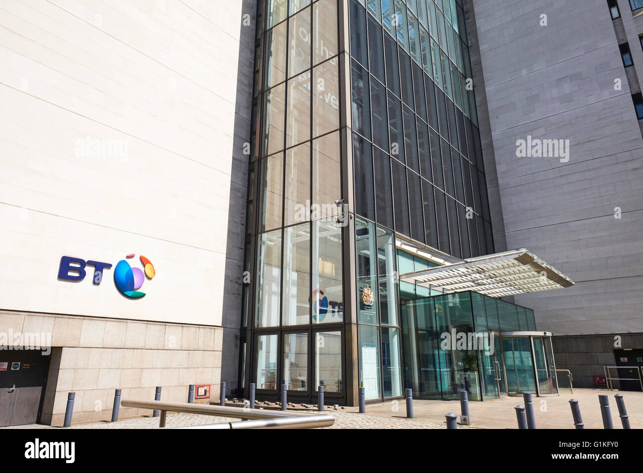 Registrati gruppo BT Office Newgate Street London REGNO UNITO Foto Stock