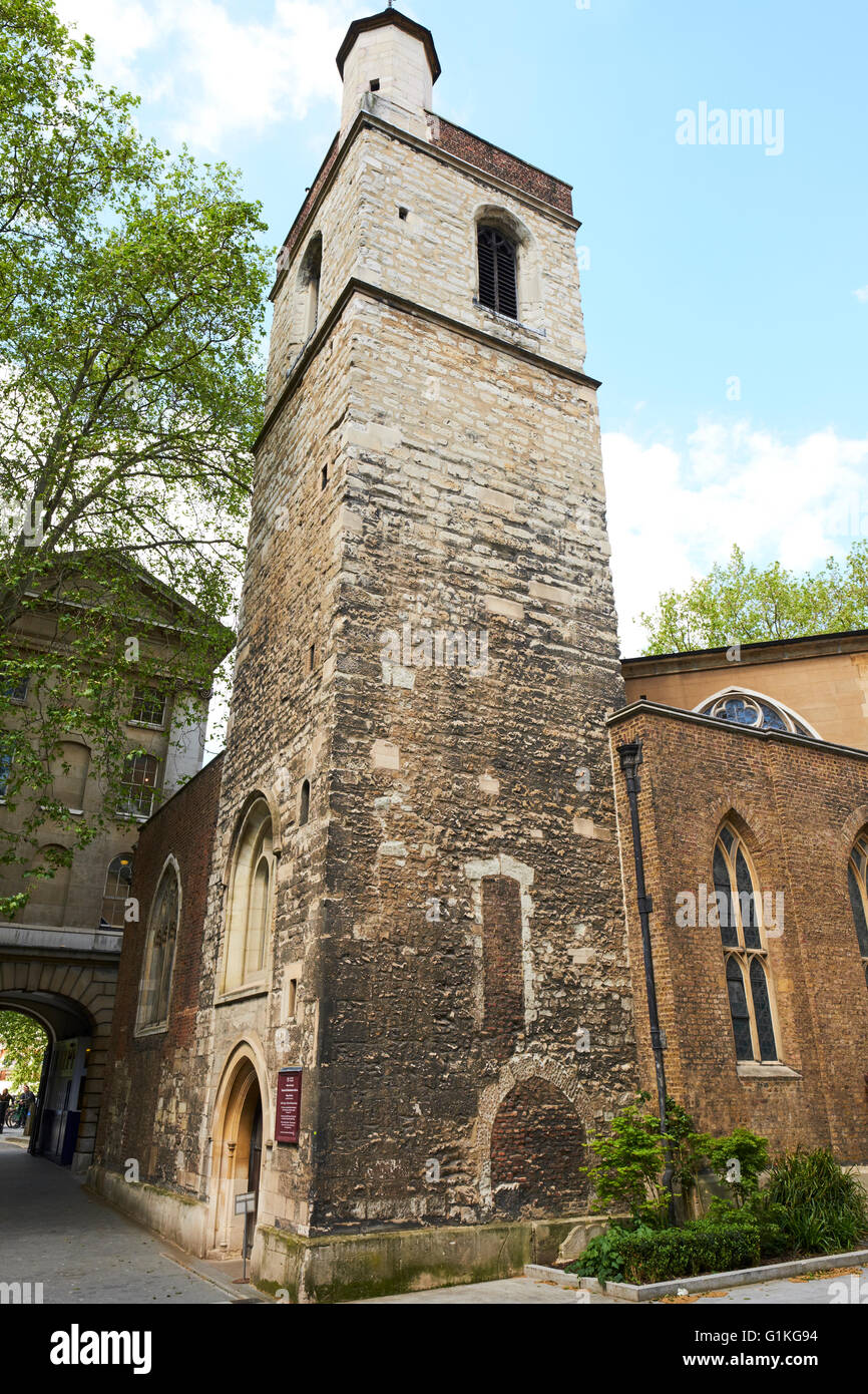 Chiesa di San Bartolomeo a meno Giltspur Street London REGNO UNITO Foto Stock