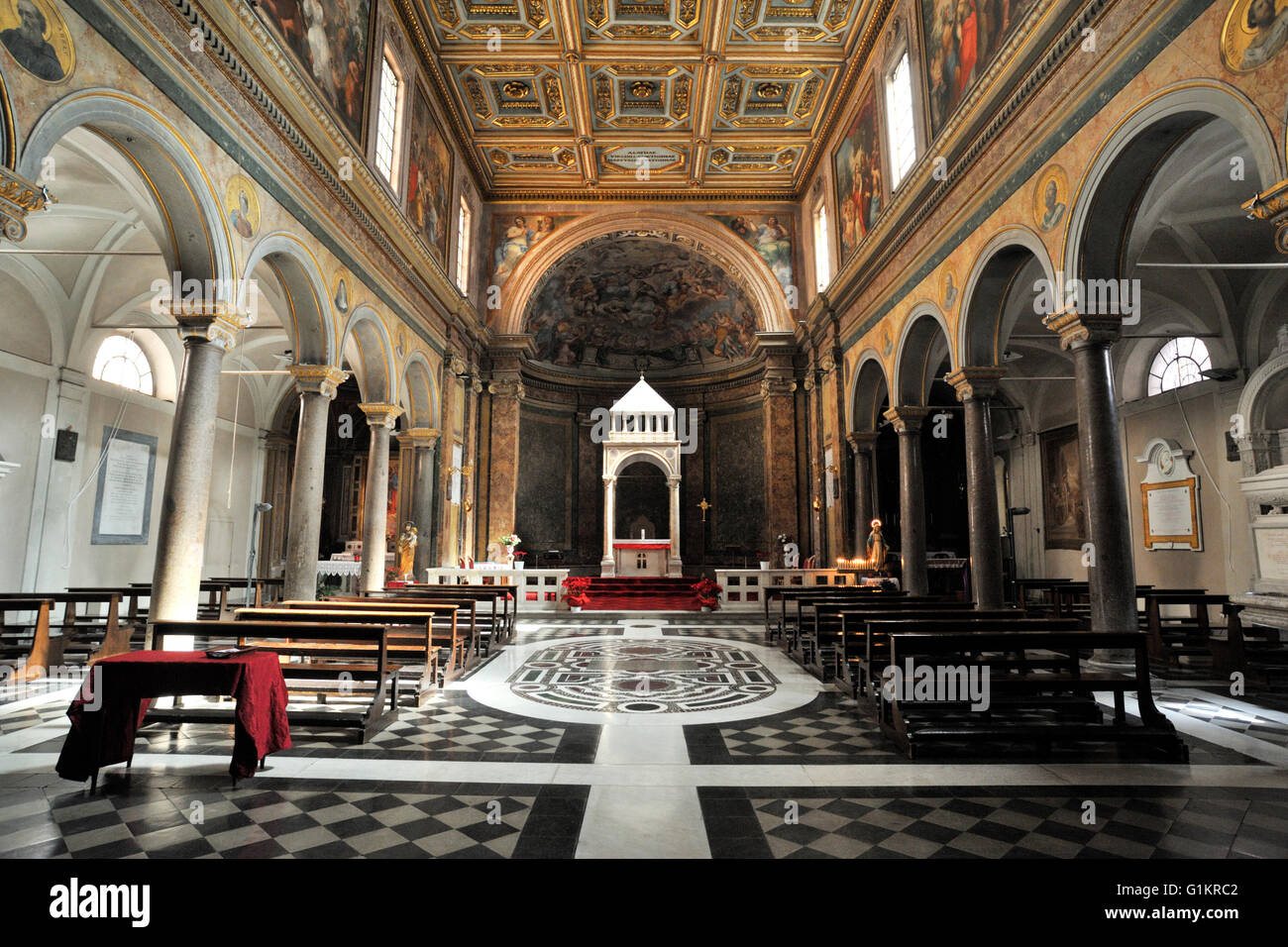 Italia, Roma, chiesa di Sant'Agata dei Goti (Sant'Agata dei Goti) Foto Stock