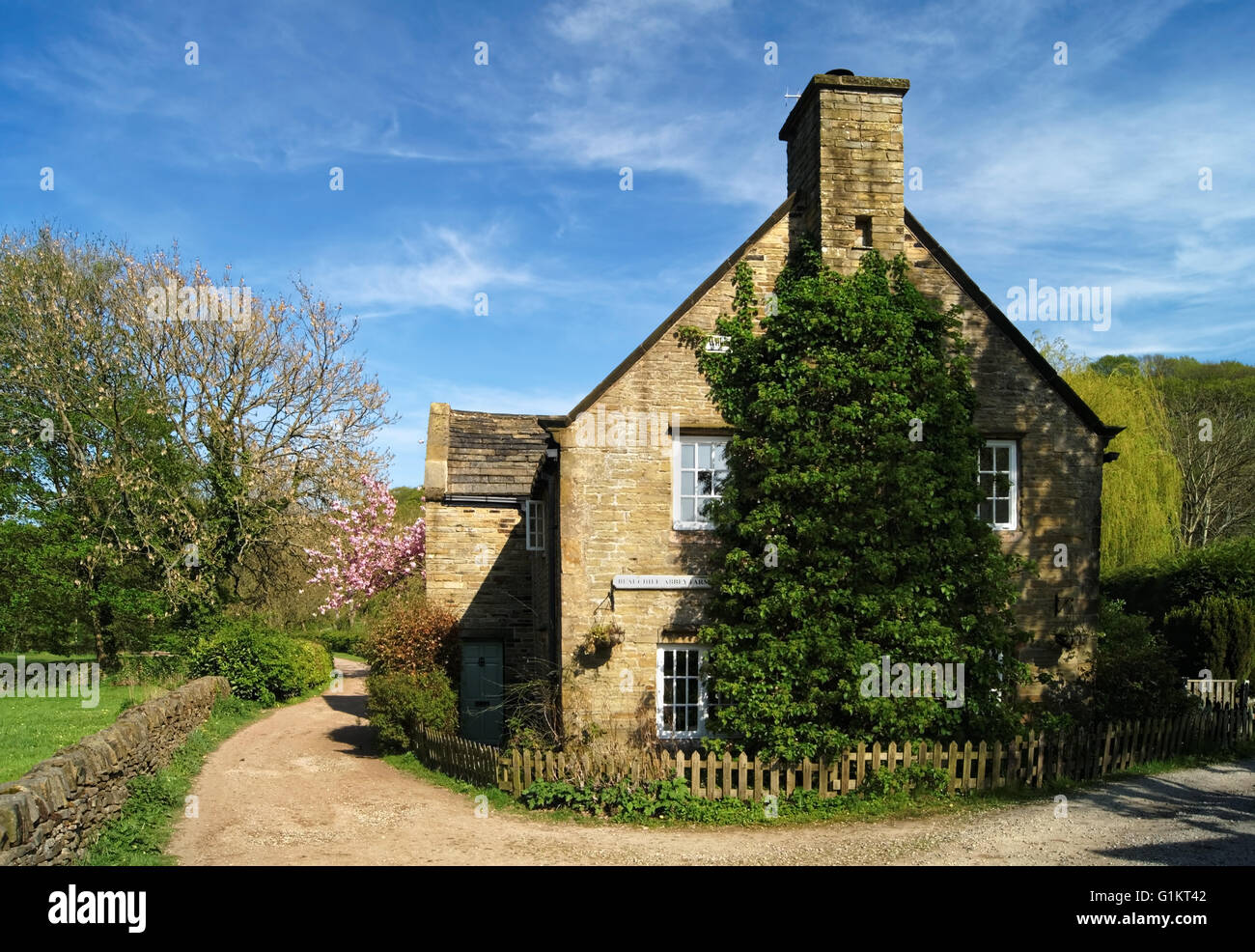 UK,South Yorkshire,Sheffield,Beauchief Abbey Farm Foto Stock